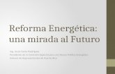 Reforma Energética: una mirada al Futuro Ing. Jesús Santa Rodríguez Presidente de la Comisión Especial para una Nueva Política Energética Cámara de Representantes.