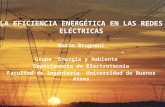 TORRES LA EFICIENCIA ENERGÉTICA EN LAS REDES ELÉCTRICAS Mario Brugnoni Grupo Energía y Ambiente Departamento de Electrotecnia Facultad de Ingeniería Universidad.