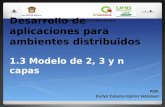 POR: Evelyn Zuleyma Quiroz Velásquez Desarrollo de aplicaciones para ambientes distribuidos 1.3 Modelo de 2, 3 y n capas 2012. AÑO DEL BICENTENARIO DE.