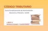 CÓDIGO TRIBUTARIO LIBRO 4 INFRACCIONES Y SANCIONES Curso Complementario de Administración Aduanera y Tributaria - CCAAT.