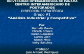 UNIVERSIDAD INTERAMERICANA DE PANAMA CENTRO INTERAMERICANO DE POSTGRADOS DIRECCION ESTRATÉGICA Grupo #1 “Análisis Industrial y Competitivo” Por: Nathalie.