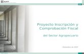 Proyecto Inscripción y Comprobación Fiscal del Sector Agropecuario Diciembre de 2007 Sector Primario.