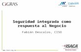 Www.isaca.org.uy Seguridad integrada como respuesta al Negocio Fabián Descalzo, CISO Uruguay - Argentina.