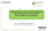 Www.isaca.org.uy Seguridad, Información Digital y el problema de los Datos Personales en la Nube. Dra. Flavia Meleras Bekerman Email: flavia.meleras@gdait.com.uy.