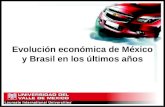 Evolución económica de México y Brasil en los últimos años.