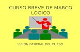 CURSO BREVE DE MARCO LÓGICO VISIÓN GENERAL DEL CURSO.