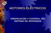 MOTORES ELÉCTRICOS VERIFICACIÓN Y CONTROL DEL SISTEMA DE ARRANQUE.