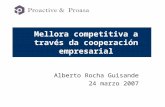 Mellora competitiva a través da cooperación empresarial Alberto Rocha Guisande 24 marzo 2007.