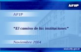 Noviembre 2004 AFIP “El camino de las instituciones”