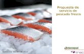 Propuesta de servicio de pescado fresco Barcelona, febrero de 2013.