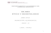 Silabo Etica y Deontologia Usmp 30 de Mayo 2010