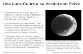Descubrimientos en Ciencias Planetarias Una Luna Cubre a su Vecino con Polvo El lado posterior de la luna Iapeto de.