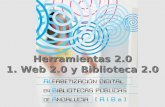 Herramientas 2.0 1. Web 2.0 y Biblioteca 2.0. Guión Origen del concepto Web 2.0 Ejemplos de sitios 2.0 Concepto de Web 2.0 Concepto de Biblioteca 2.0.