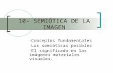 10- SEMIÓTICA DE LA IMAGEN - Conceptos fundamentales - Las semióticas posibles - El significado en las imágenes materiales visuales.