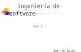 UNAM – FES Acatlan ingeniería de software Tema II.