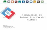 Tecnologías de Automatización de Plantas Henry Lee hlee@commandalkon.com +1 205 879 3282 ext 2310.