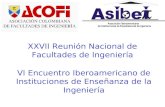 XXVII Reunión Nacional de Facultades de Ingeniería VI Encuentro Iberoamericano de Instituciones de Enseñanza de la Ingeniería.