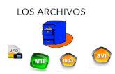 LOS ARCHIVOS. CONCEPTO Un archivo es un grupo de datos estructurados que son almacenados en algún medio y pueden ser usados por las aplicaciones. Los.