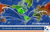Mendoza ARGENTINA ProMendoza. I.NEX – Desarrollo de Nuevos Exportadores II.PYMEXPORTA III.PAS – Programa de Asociatividad IV.DIMEX – Diversificación de.