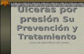 Úlceras por presión Su Prevención y Tratamiento Centro de Salud Barrio del Carmen.