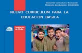 NUEVO CURRICULUM PARA LA EDUCACION BASICA Unidad de Curriculum y Evaluación Ministerio de Educaciòn NOVIEMBRE.