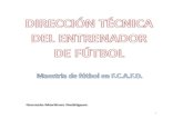 Direccion Tecnica Del Entrenador de Futbol