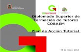 Diplomado Superior de Formación de Tutores COBAEM Plan de Acción Tutorial 24 de mayo 2013.
