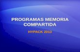 PROGRAMAS MEMORIA COMPARTIDA HYPACK 2013. Bases Memoria Compartida HYPACK SURVEY y DREDGEPACK® crean un Área de Memoria Compartida (SMA).HYPACK SURVEY.