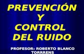 PREVENCIÓN Y CONTROL DEL RUIDO PROFESOR: ROBERTO BLANCO TORRRENS.