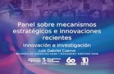 Panel sobre mecanismos estratégicos e innovaciones recientes Innovación e investigación Luis Gabriel Cuervo.