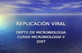 REPLICACIÓN VIRAL DEPTO DE MICROBIOLOGIA CURSO MICROBIOLOGIA II 2007.