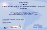 Proyecto LIDERA Liderazgos para las Democracias, Región Andina Fortaleciendo la sociedad civil a través de la formación de mujeres líderes en incidencia.