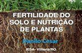 Fertilidade Do Solo - Aula 01 - Prof Danilo Cesar