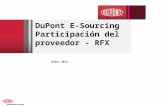 DuPont E-Sourcing Participación del proveedor - RFX Enero 2012.