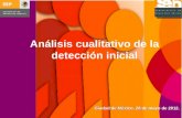 Análisis cualitativo de la detección inicial Ciudad de México, 28 de mayo de 2012.