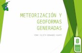 METEORIZACIÓN Y GEOFORMAS GENERADAS