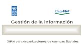 Gestión de la información GIRH para organizaciones de cuencas fluviales.