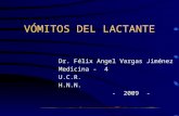 VÓMITOS DEL LACTANTE Dr. Félix Angel Vargas Jiménez Medicina - 4 U.C.R. H.N.N. - 2009 -