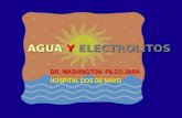AGUA Y ELECTROLITOS DR. WASHINGTON PILCO JARA HOSPITAL DOS DE MAYO.