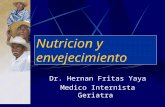 Nutricion y envejecimiento Dr. Hernan Fritas Yaya Medico Internista Geriatra.
