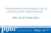 Http:// Tratamiento sintomático de la claudicación intermitente VOL 19, Nº 8 año 2011.