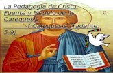 La Pedagogia de Cristo Fuente y Modelo de la Catequesis ( Catequesis Tradente. 5- 9)