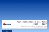 © 2002 KPMG Consulting Spain Plan Estratégico del Remo 2003 - 2007 Departamento de Cultura del Gobierno Vasco Dirección de Deportes 31 de Marzo de 2003.