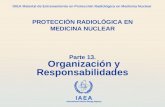 IAEA International Atomic Energy Agency OIEA Material de Entrenamiento en Protección Radiológica en Medicina Nuclear Parte 13. Organización y Responsabilidades.