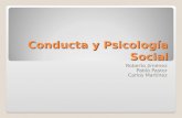 Conducta y Psicología Social Roberto Jiménez Pablo Pastor Carlos Martínez.