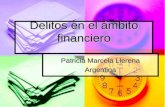 Delitos en el ámbito financiero Patricia Marcela Llerena Argentina.