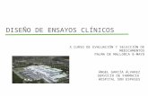 DISEÑO DE ENSAYOS CLÍNICOS X CURSO DE EVALUACIÓN Y SELECCIÓN DE MEDICAMENTOS PALMA DE MALLORCA 8-MAYO ÁNGEL GARCÍA ÁLVAREZ SERVICIO DE FARMACIA HOSPITAL.