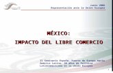 1 MÉXICO: IMPACTO DEL LIBRE COMERCIO Junio 2006 Representación ante la Unión Europea II Seminario España, Puerta de Europa hacia América Latina: 20 años.