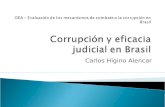 Carlos Higino Alencar. Cuestión – el sistema judicial brasileño es eficaz en la lucha contra la corrupción? Cuestión preliminar – la eficacia de un sistema.
