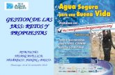 GESTION DE LAS JASS: RETOS Y PROPUESTAS AYACUCHO, HUANCAVELICA, HUÁNUCO, JUNIN y PASCO. Huancayo, 24 al 26 noviembre 2010.